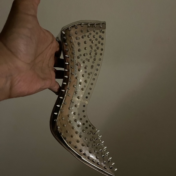 Clear Steve Madden Spiked Stiletto Pumps - Picture 7 of 8